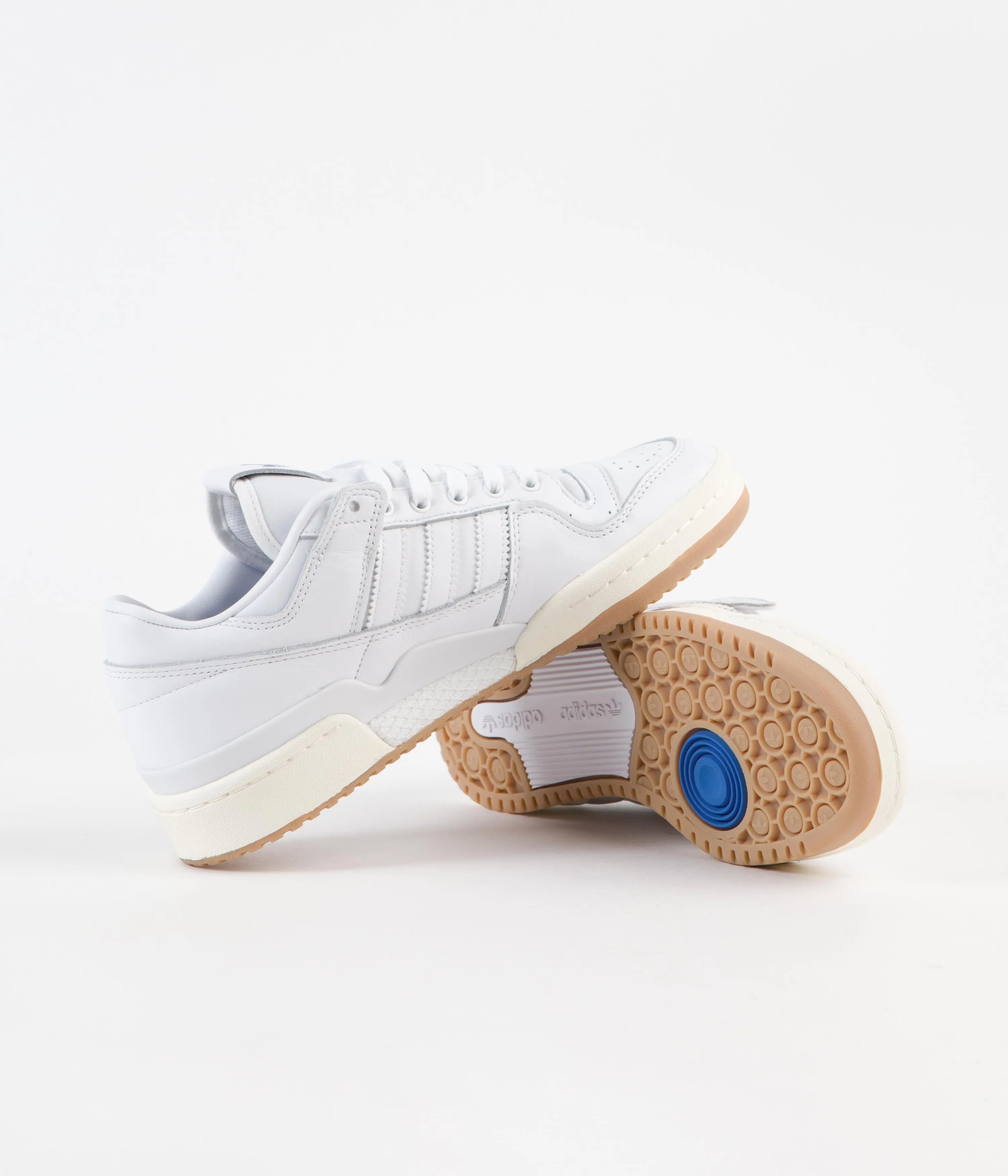 Adidas Forum 84 Low Adv Shoes - FTWR White / FTWR White / Bluebird