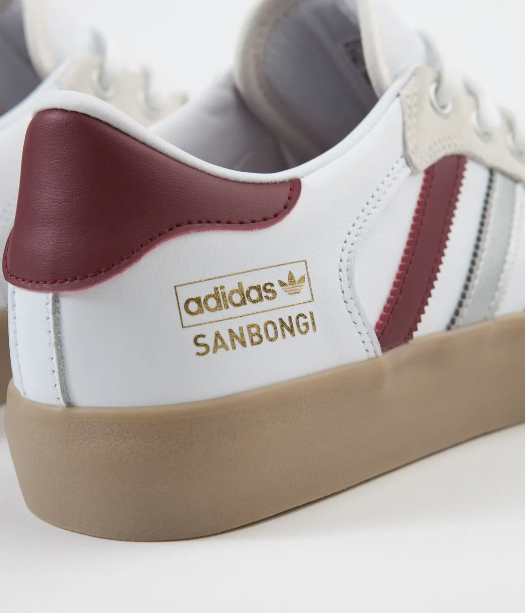 Adidas Matchbreak Super 'Shin Sanbongi' Shoes - White / Collegiate Burgundy / Gum4