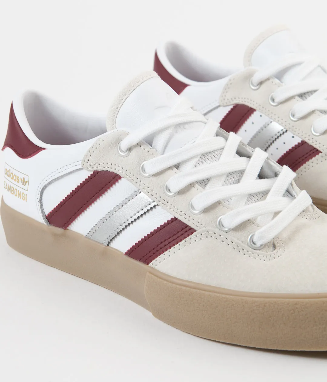 Adidas Matchbreak Super 'Shin Sanbongi' Shoes - White / Collegiate Burgundy / Gum4