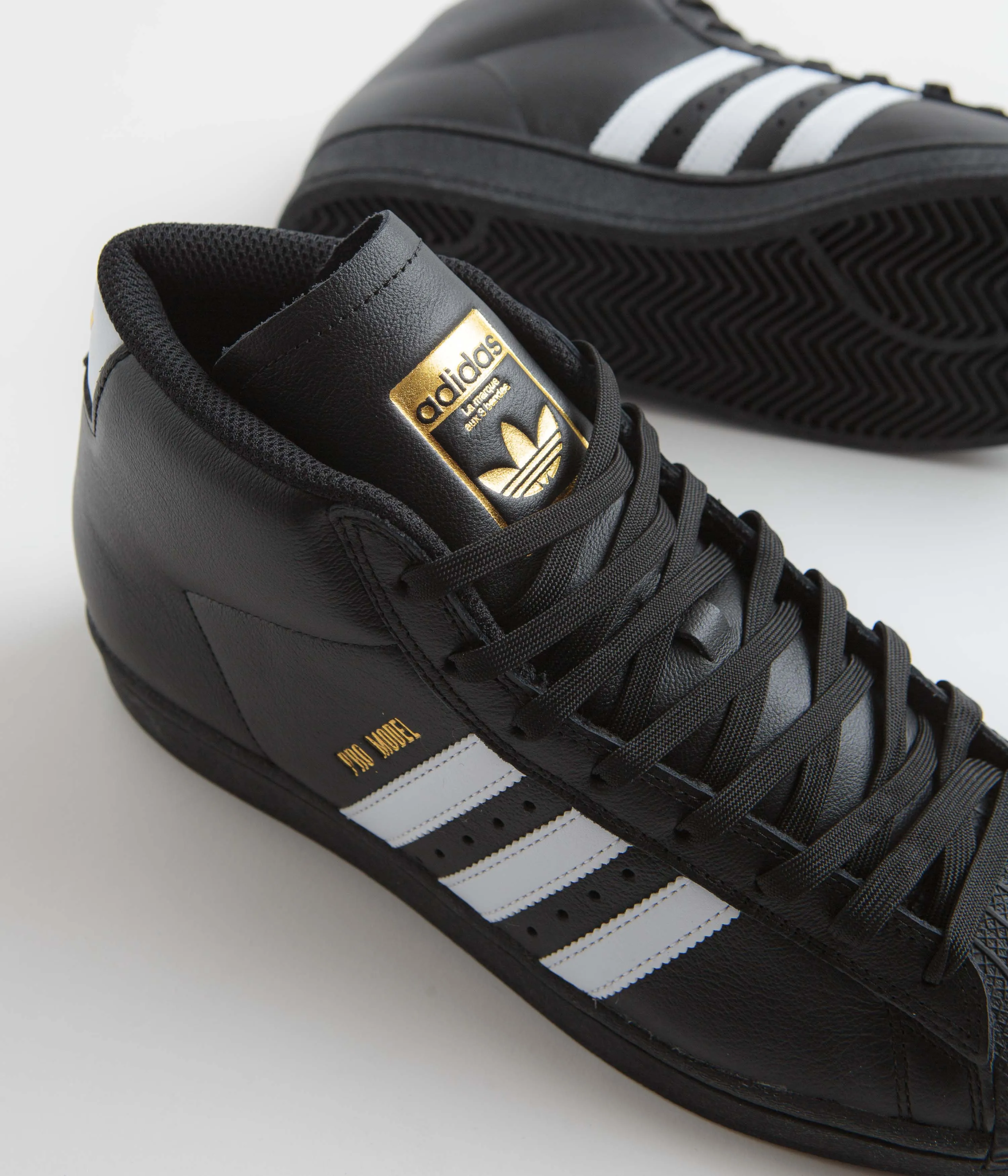 Adidas Pro Model ADV Shoes - Core Black / FTWR White / Gold Metallic