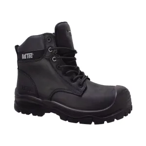 AdTec Men 6" Waterproof Composite Toe Work Boot Black