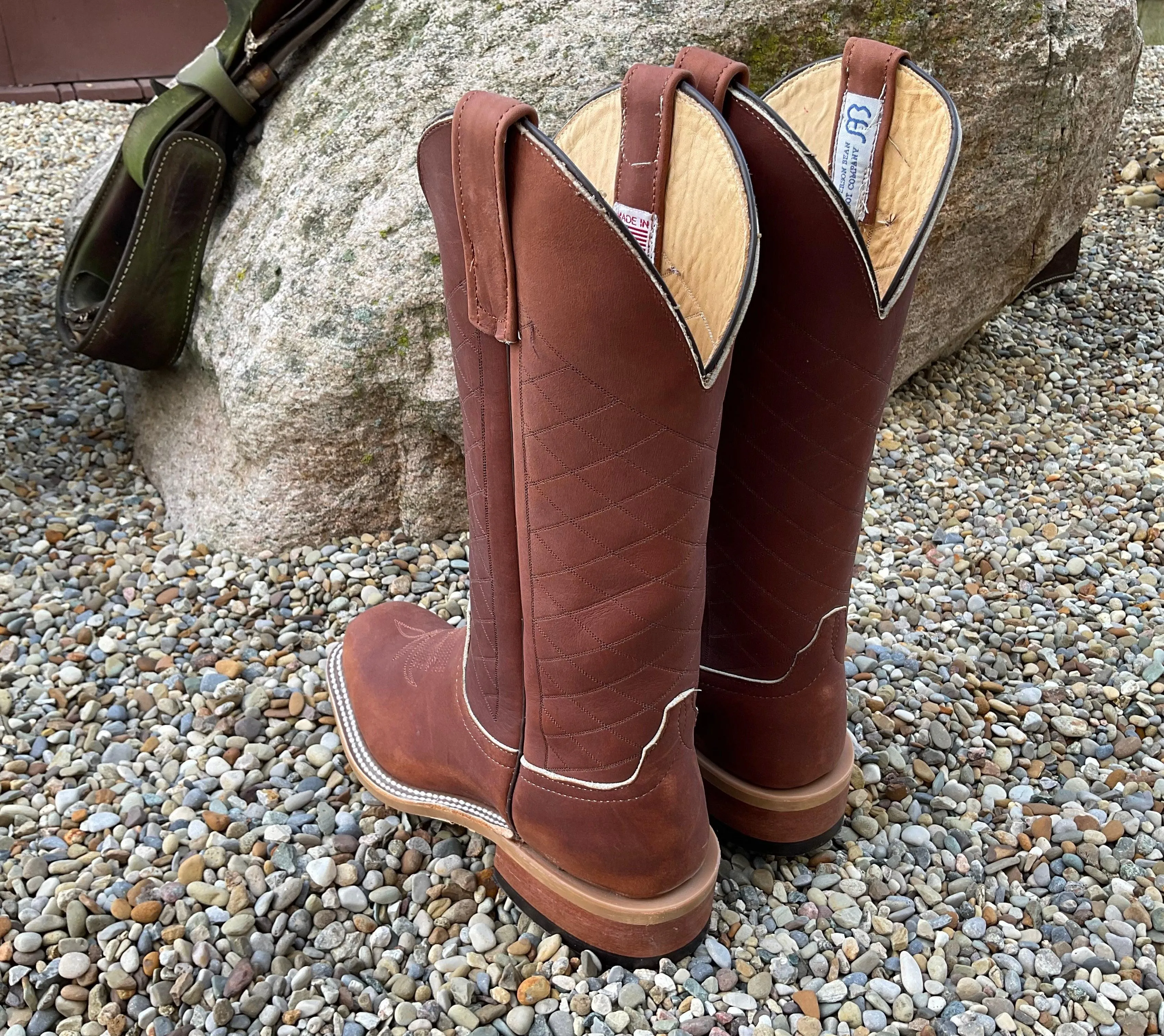 Anderson Bean Men's 13” Brown Big League Cowboy Toe Western Cowboy Boots 335361