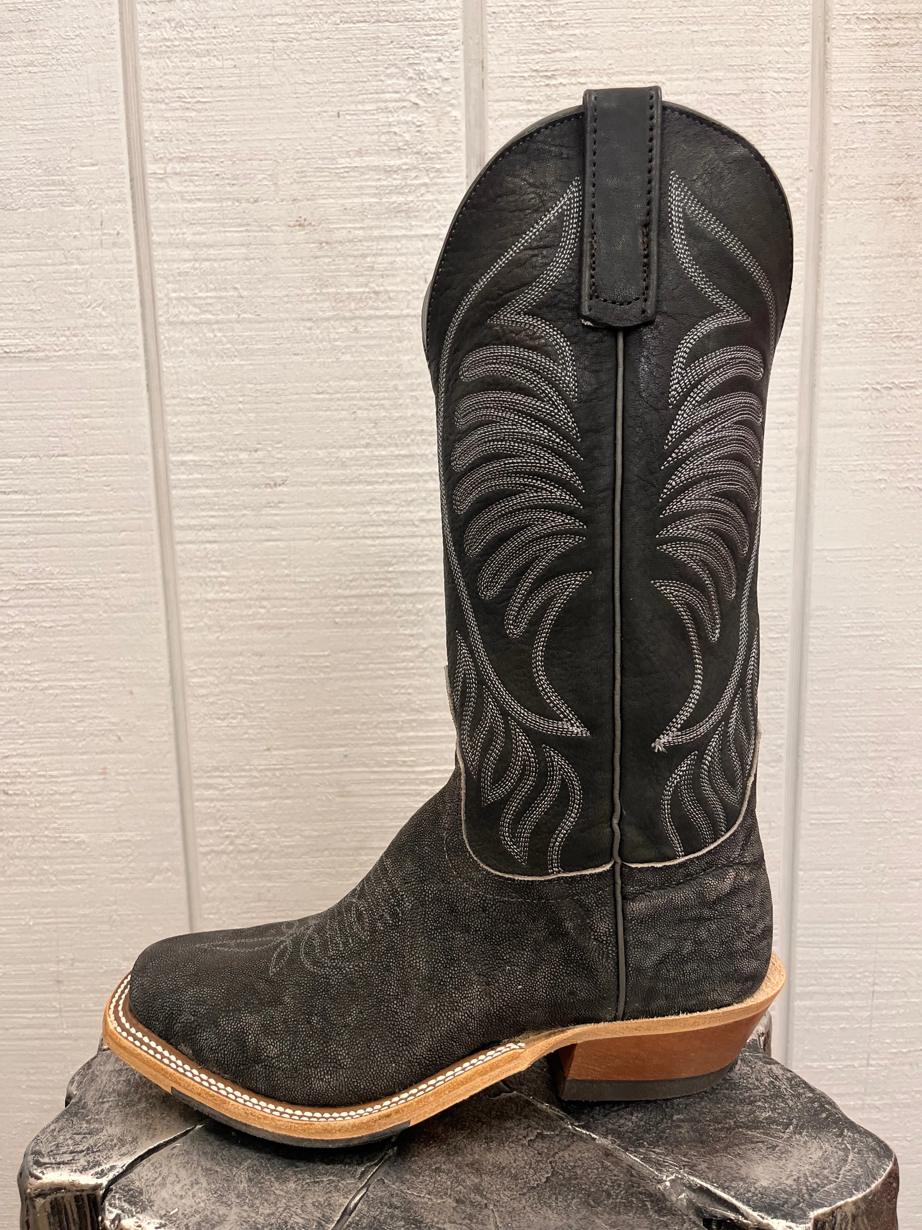 Anderson Bean Men's 13" Granite Safari Elephant Cutter Toe Cowboy Boots 338109