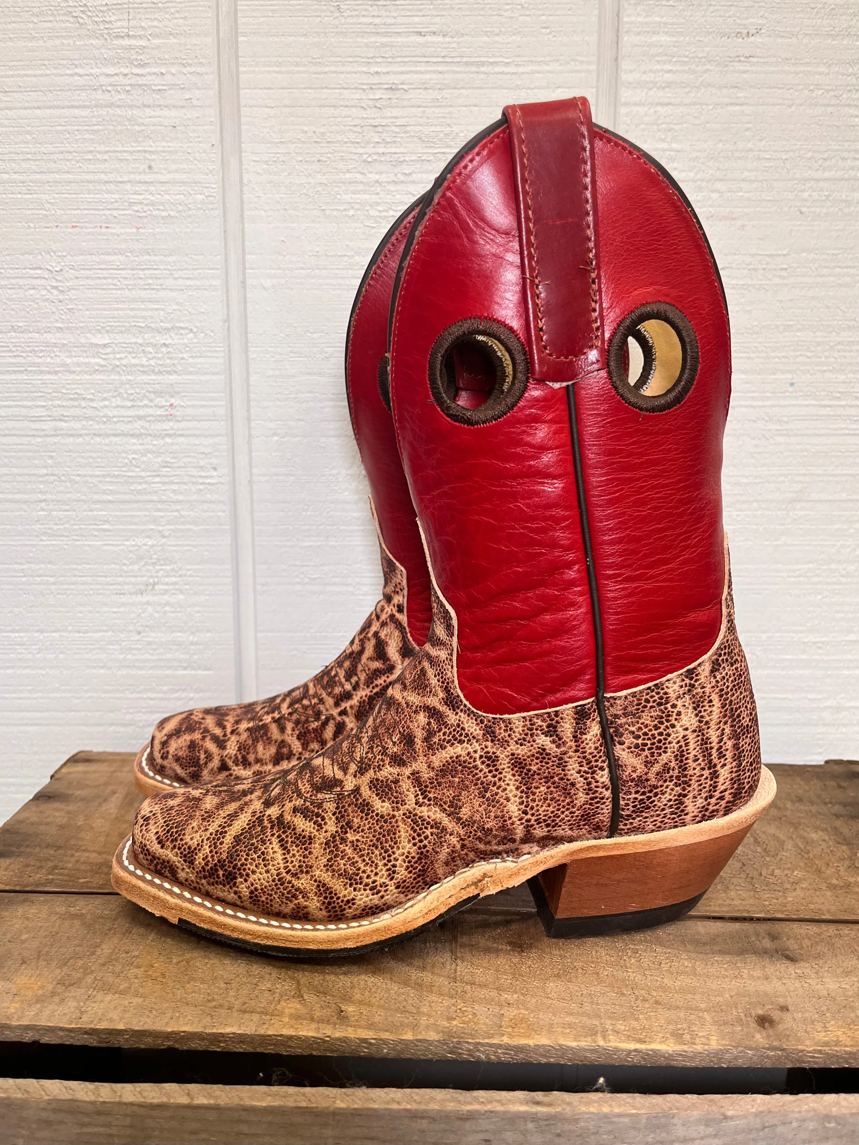 Anderson Bean Women's Terra Vintage Elephant & Tamarillo Absolute 8” Cowgirl Boots 335350