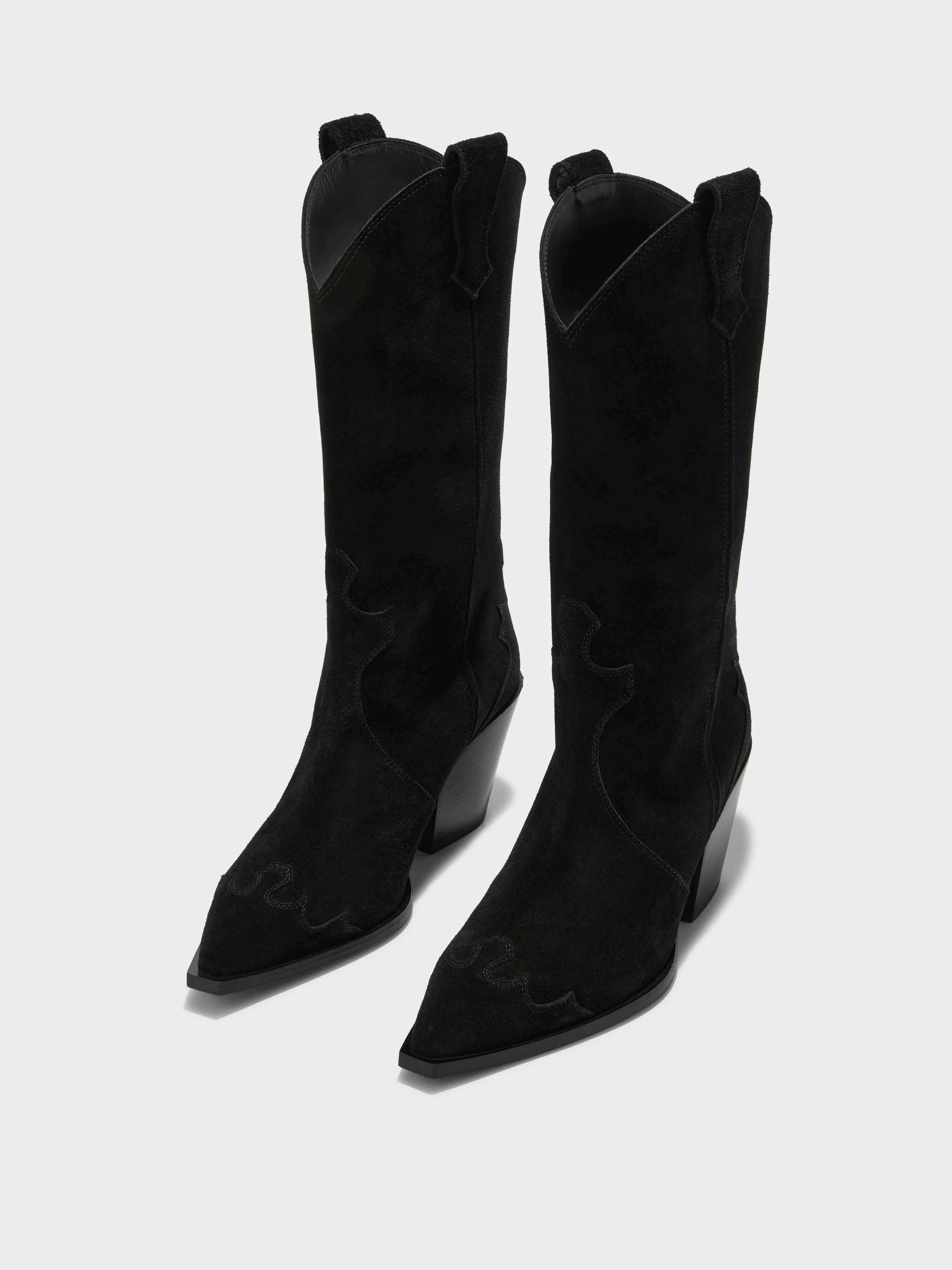 Ariel Suede Cowboy Boots