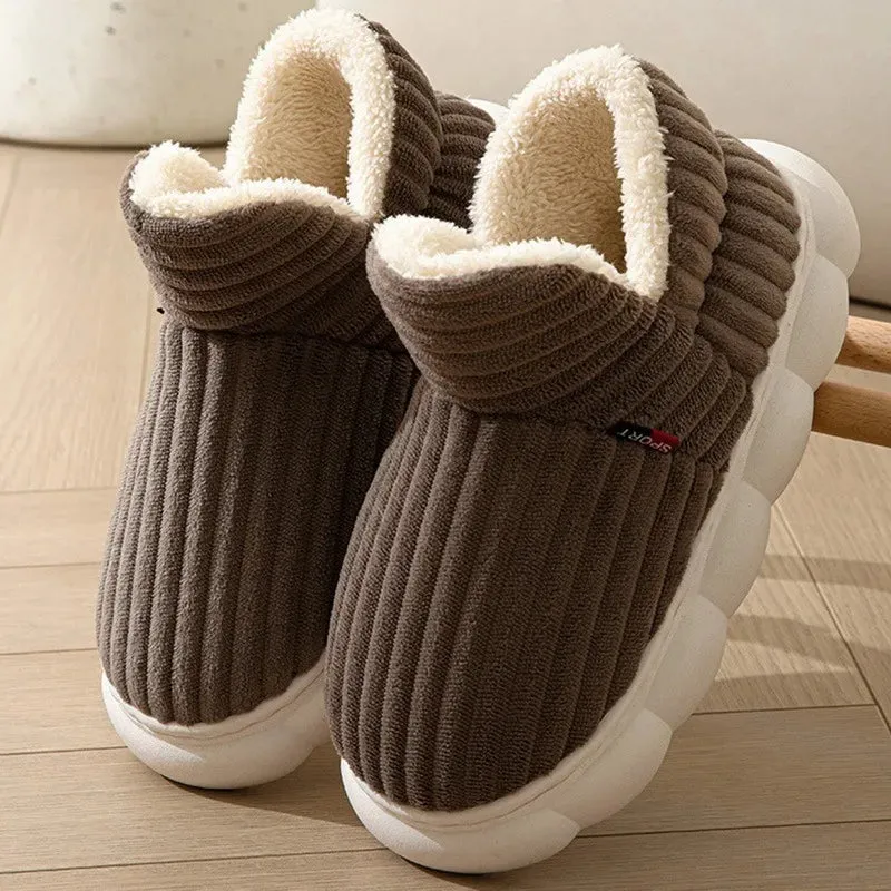 Ashore Shop 2023 Women Winter Boots Slippers Thickening Plush Warm Snow Boot