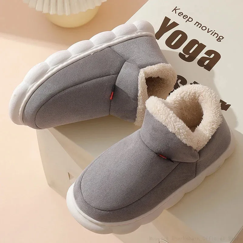 Ashore Shop 2023 Women Winter Boots Slippers Thickening Plush Warm Snow Boot