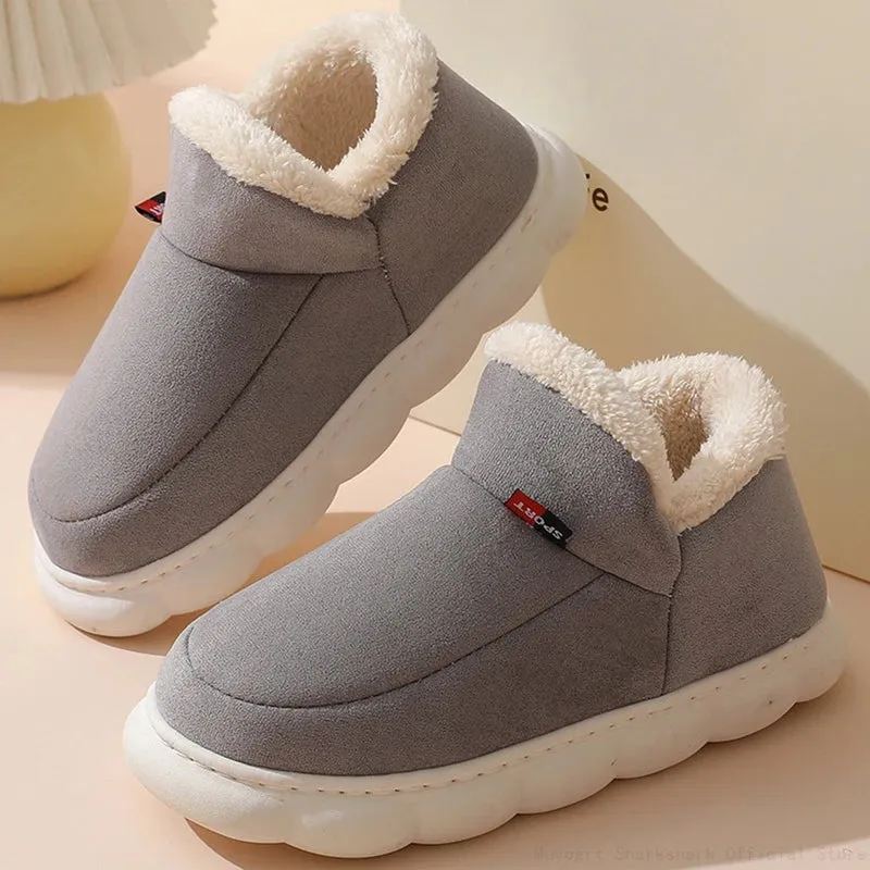 Ashore Shop 2023 Women Winter Boots Slippers Thickening Plush Warm Snow Boot