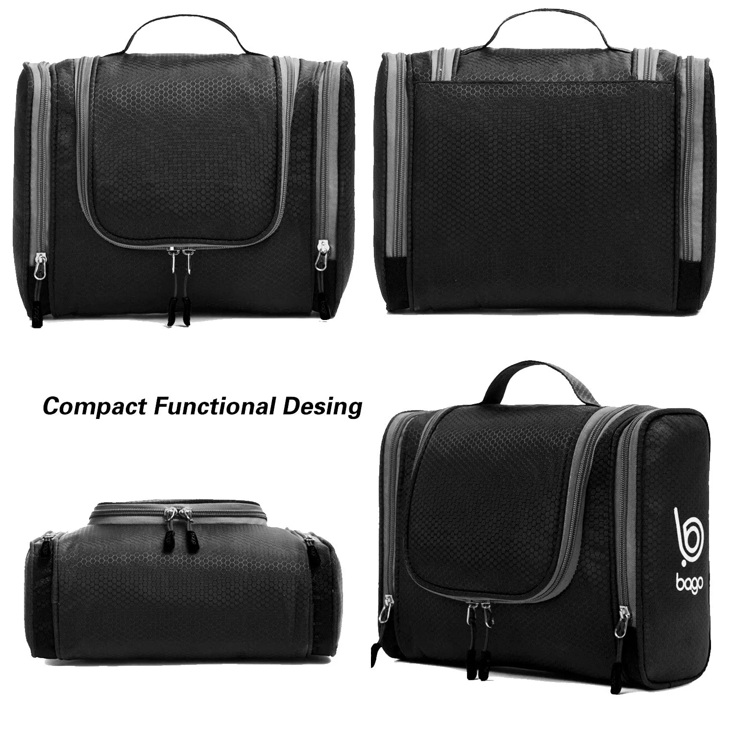 Bago Hanging Toiletry Bag For Women & Men - Travel Bags for Toiletries