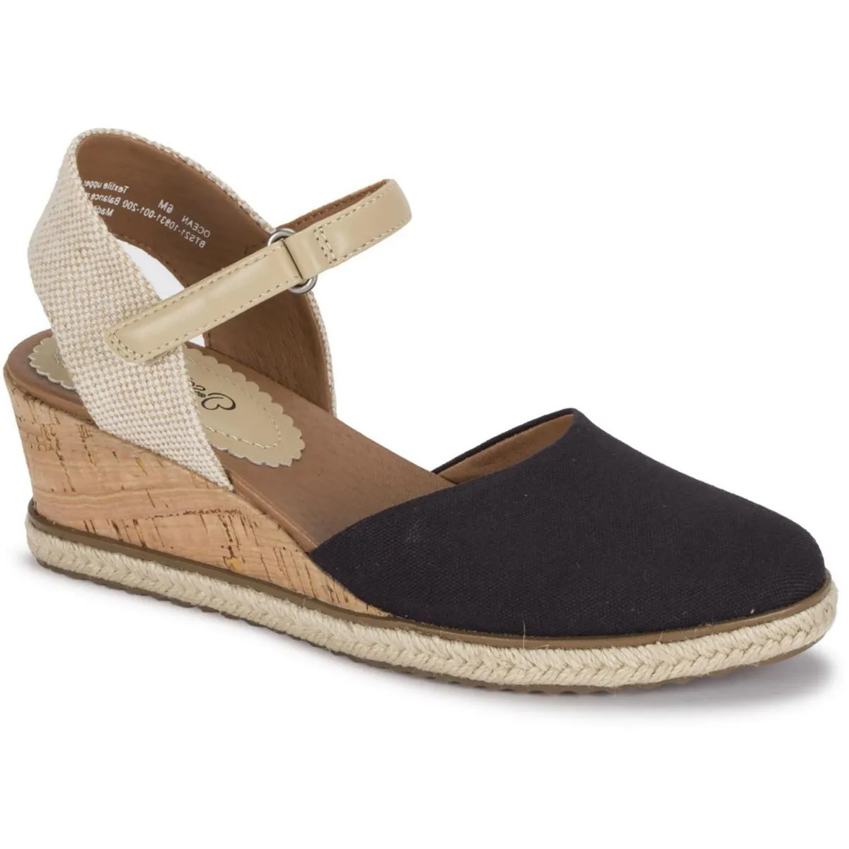 Baretraps Womens Ocean Espadrille Ankle Strap Heeled Espadrilles