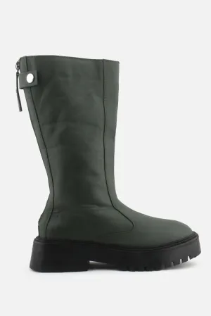 Bershka Zipper Wellington Boots | 100% Synthetic Leather