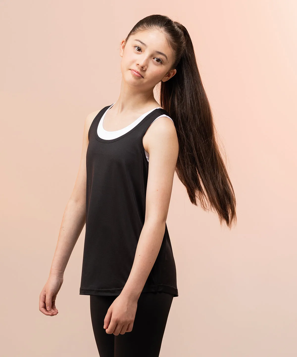 Black - Kids fashion workout vest