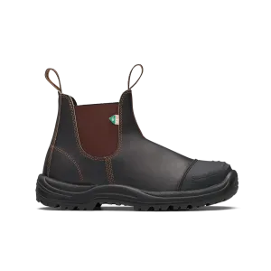 Boots - Blundstone Work & Safety, Rubber Toe Cap, Stout Brown, 167