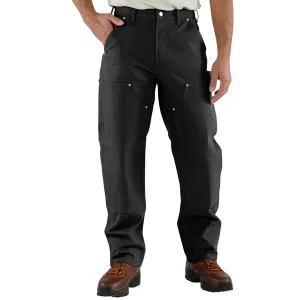 Carhartt Men's Firm Duck Double-Front Work Dungaree_Black