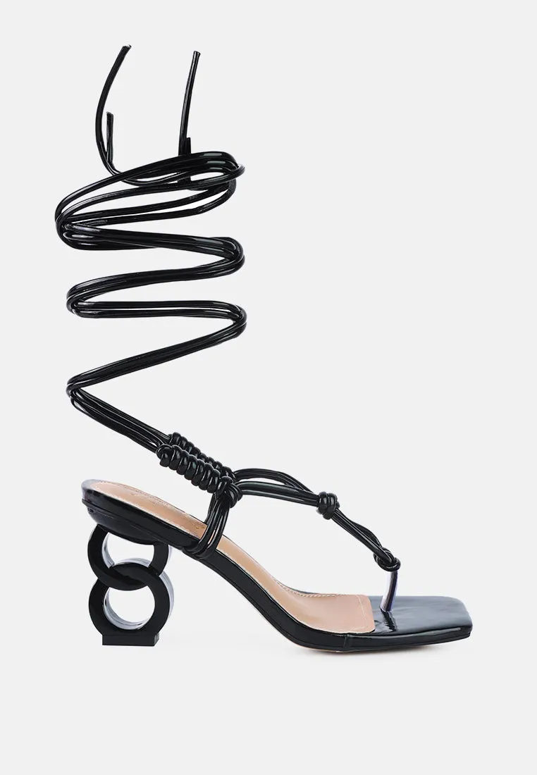 Cassino Strappy Lace Up Sandals