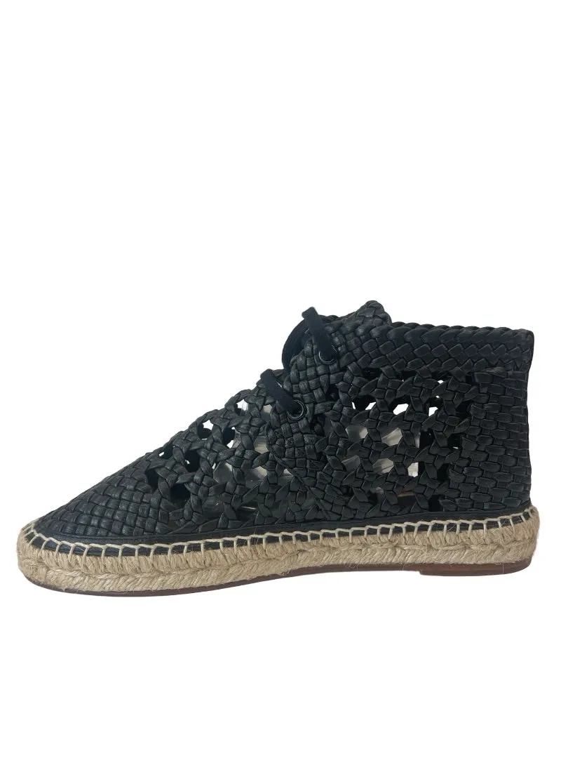 Celine Black High Top Lace Up Espadrilles. Size: 36