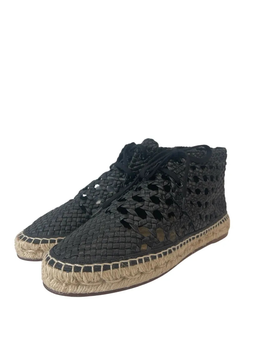 Celine Black High Top Lace Up Espadrilles. Size: 36