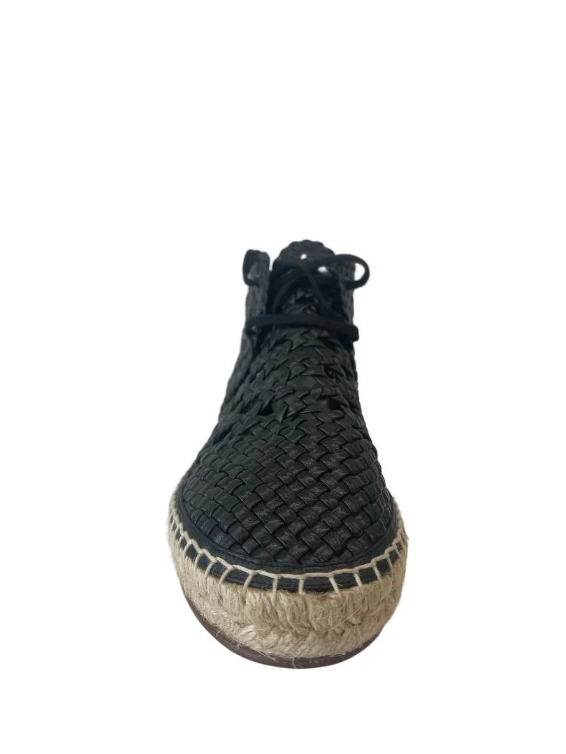 Celine Black High Top Lace Up Espadrilles. Size: 36