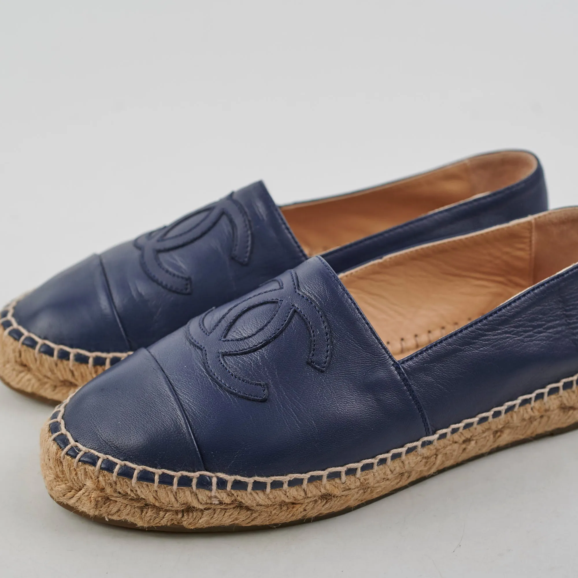 Chanel Espadrilles Navy Size 36