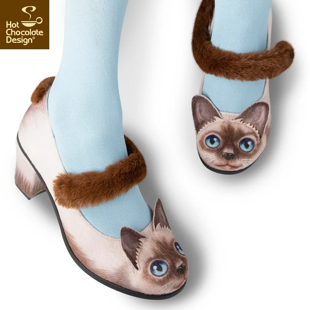 Chocolaticas® SIAMESE CAT Women's Mary Jane Pump