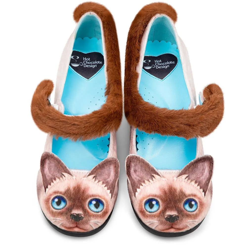 Chocolaticas® SIAMESE CAT Women's Mary Jane Pump