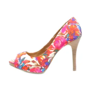 Christian Siriano Peep Toe Fabric Multicolour Colour For Women