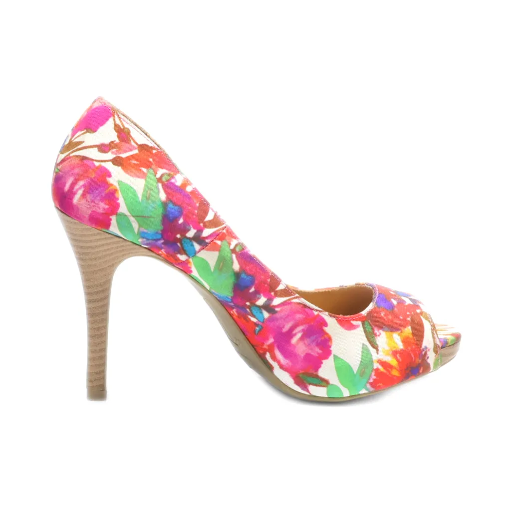 Christian Siriano Peep Toe Fabric Multicolour Colour For Women