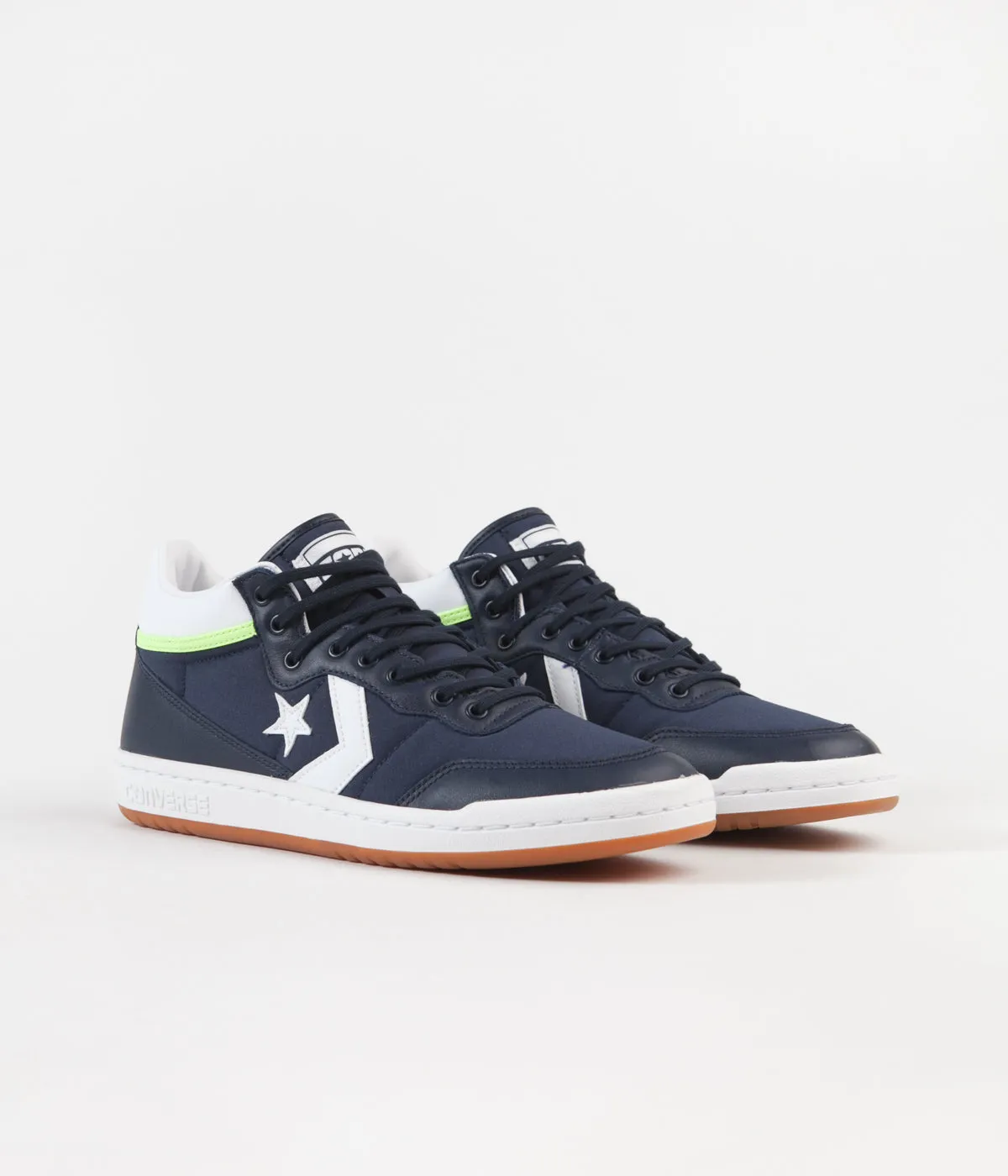 Converse Fastbreak Pro Mid Shoes - Obsidian / White / Ghost Green