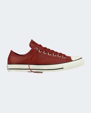 Converse Leather Unisex Lifestyle Shoes Terra Red