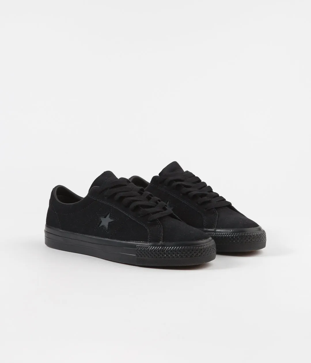 Converse One Star Pro OX Shoes  - Black / Black / Black