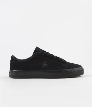 Converse One Star Pro OX Shoes  - Black / Black / Black