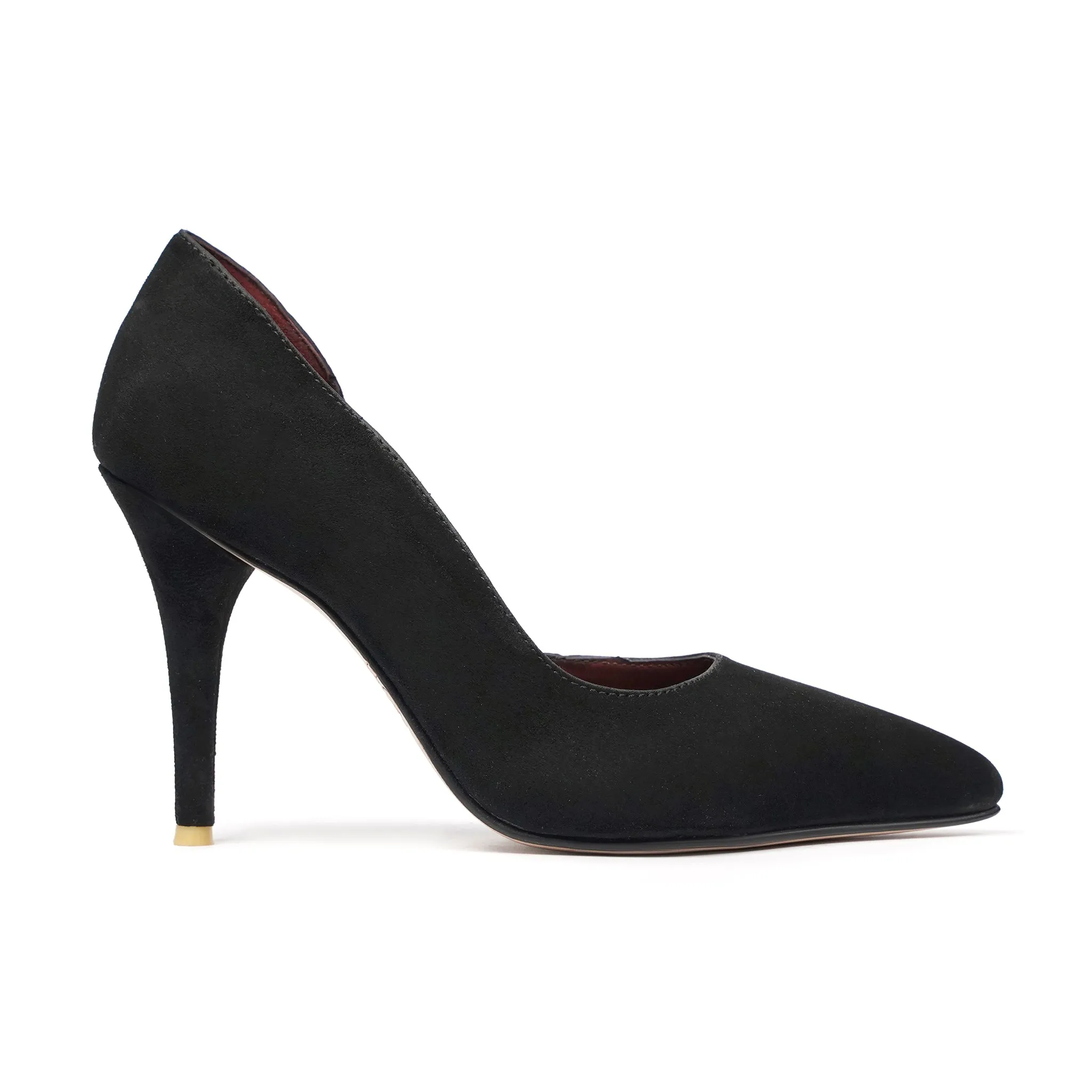 Dolce - Ladies Black Kid Suede Heels