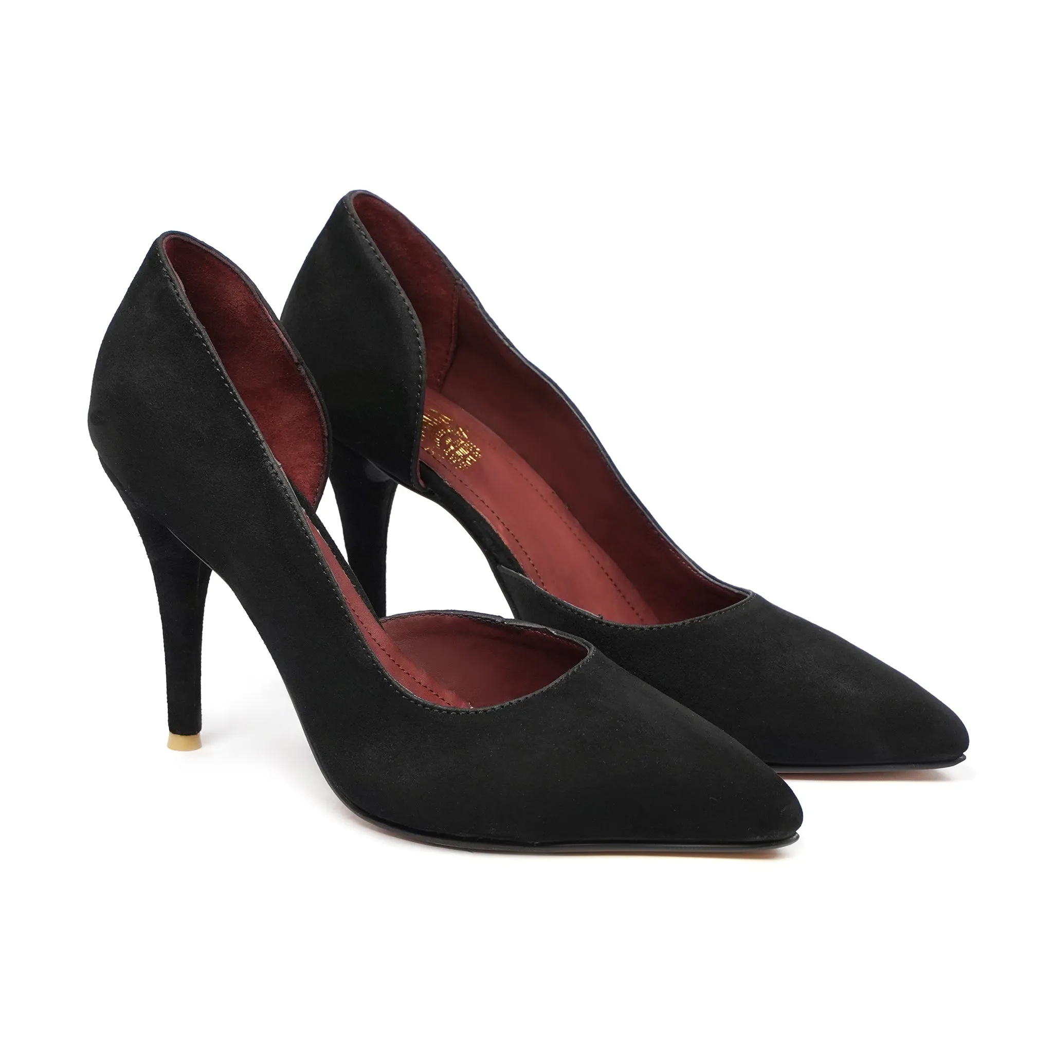 Dolce - Ladies Black Kid Suede Heels