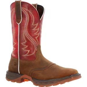 Durango Maverick Xp Men's Ventilated with InsulKul™ Work Boots Ddb0479 In Briar Brown And Crimson Red