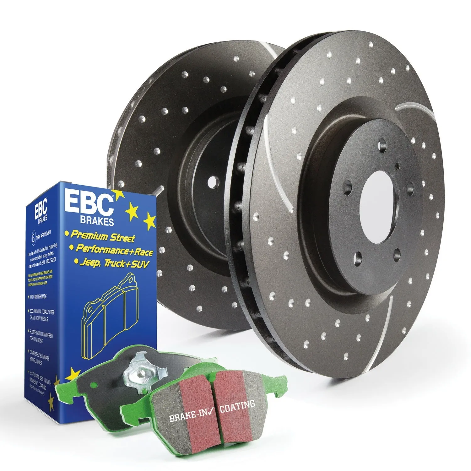 EBC Brakes S10KR1127 S10 Kits Greenstuff 2000 and GD Rotors