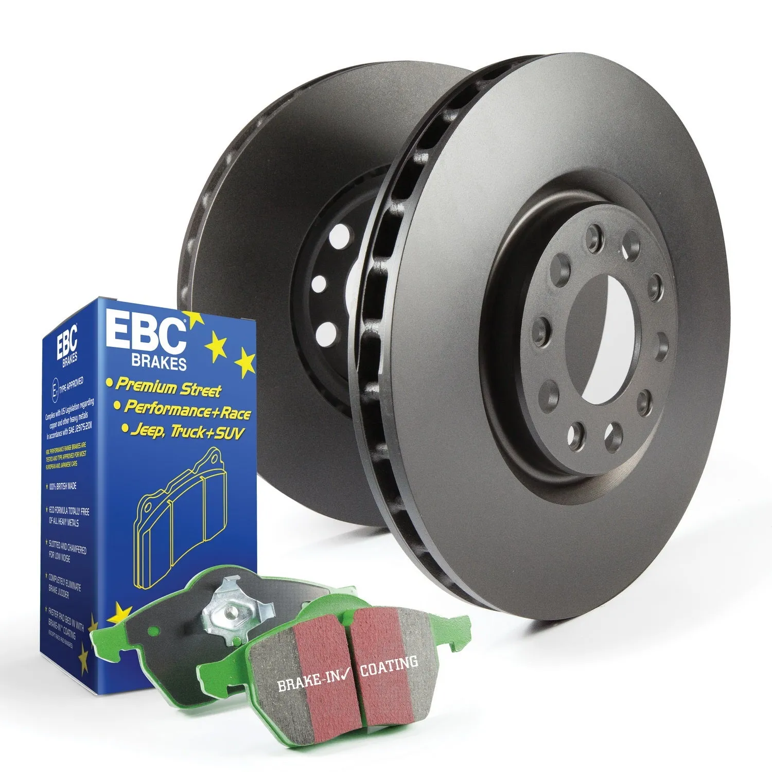 EBC Brakes S11KF1398 S11 Kits Greenstuff 2000 and RK Rotors