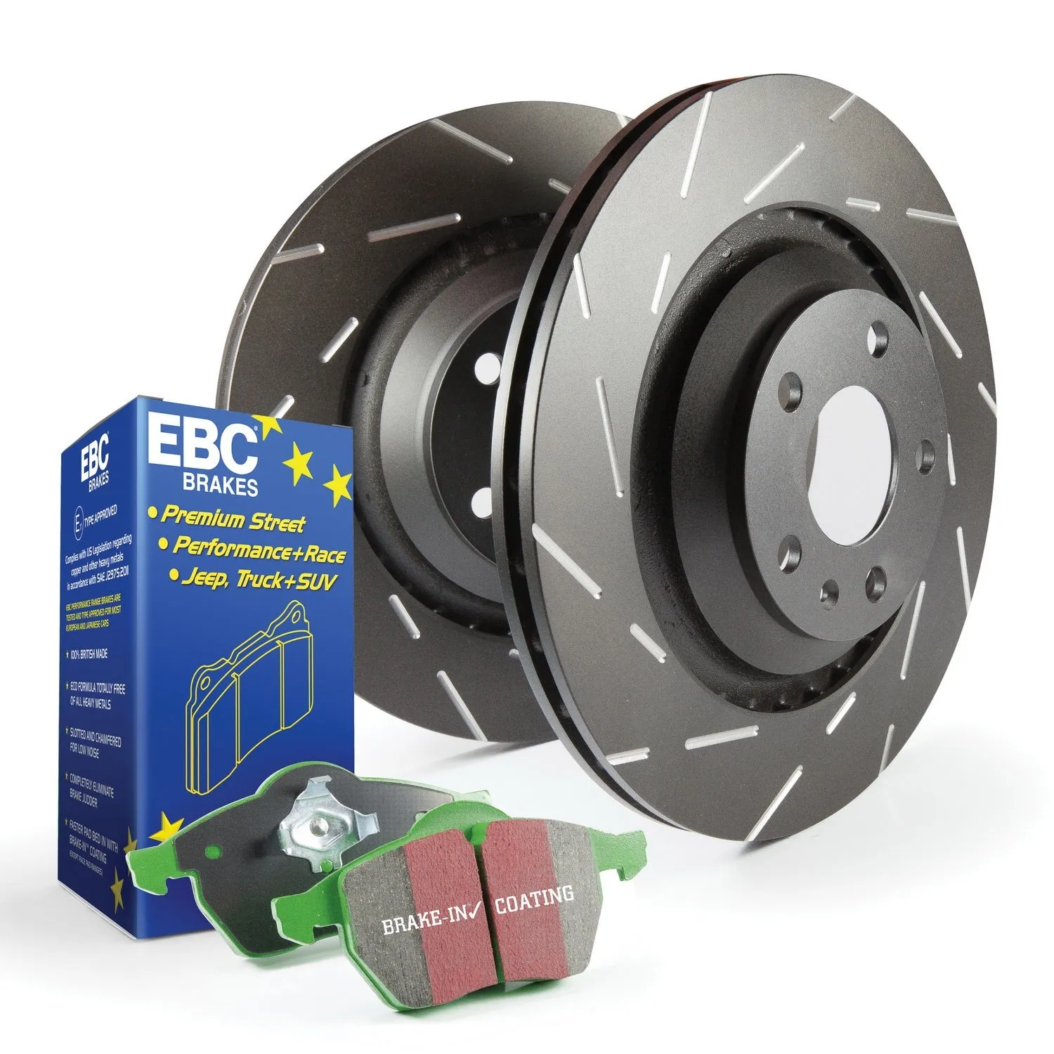 EBC Brakes S2KF1405 S2 Kits Greenstuff 2000 and USR Rotors