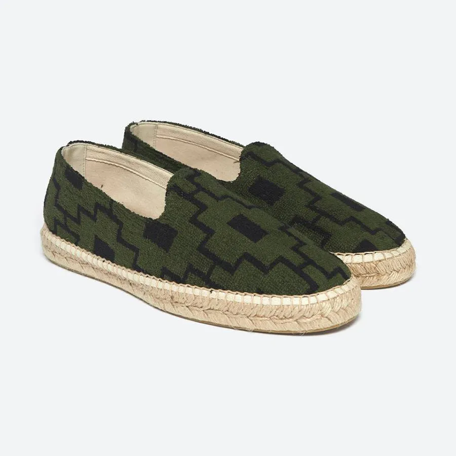 Espadrilles - Green Machu Terry