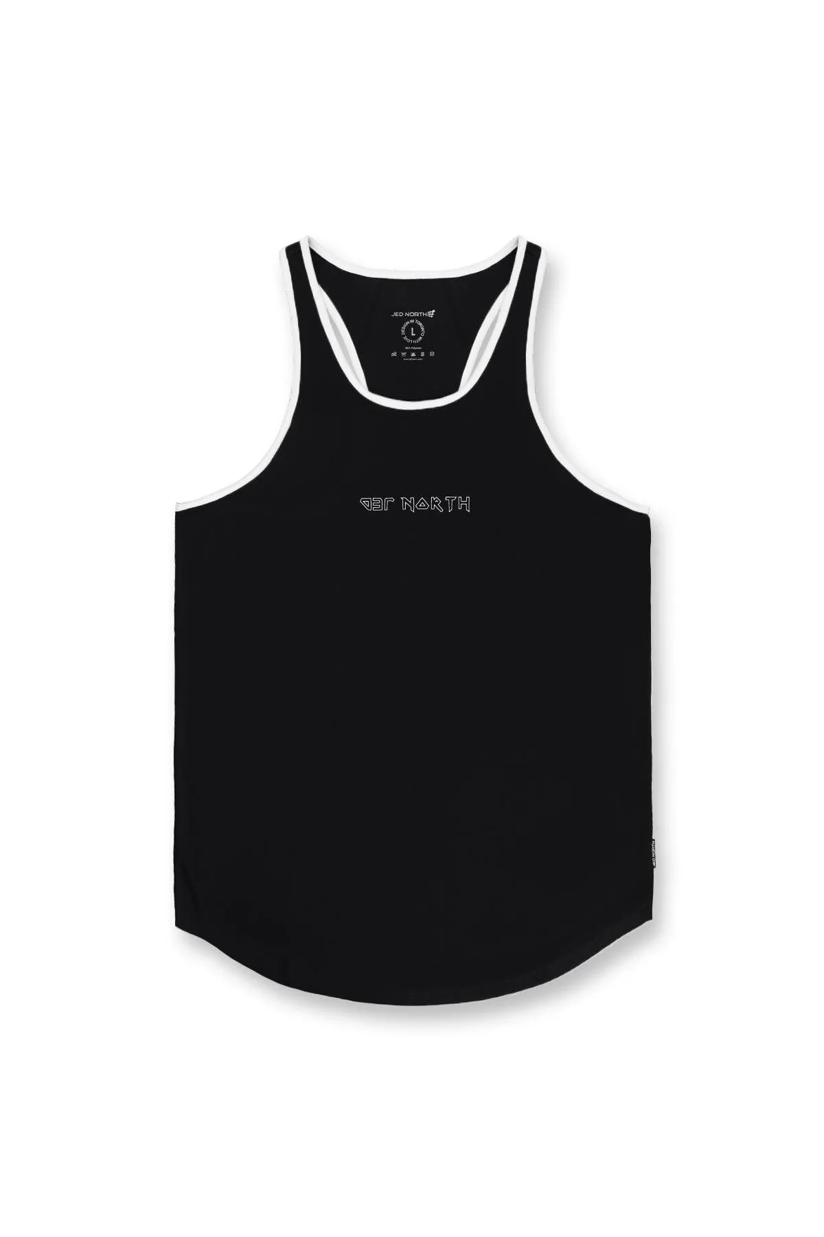 Fast-Dry Workout Stringer - Black & White