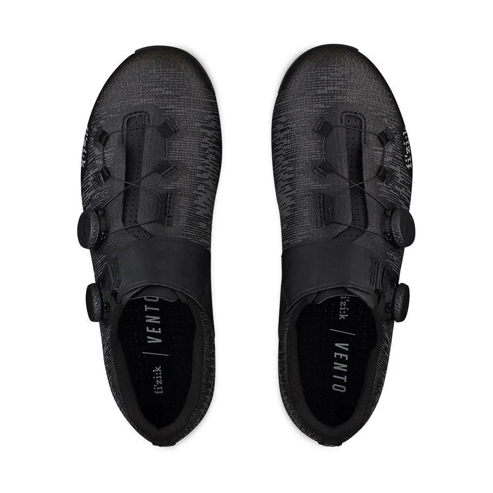 Fizik Vento Infinito Knit Carbon 2 Wide Cycling Shoes Black/Black