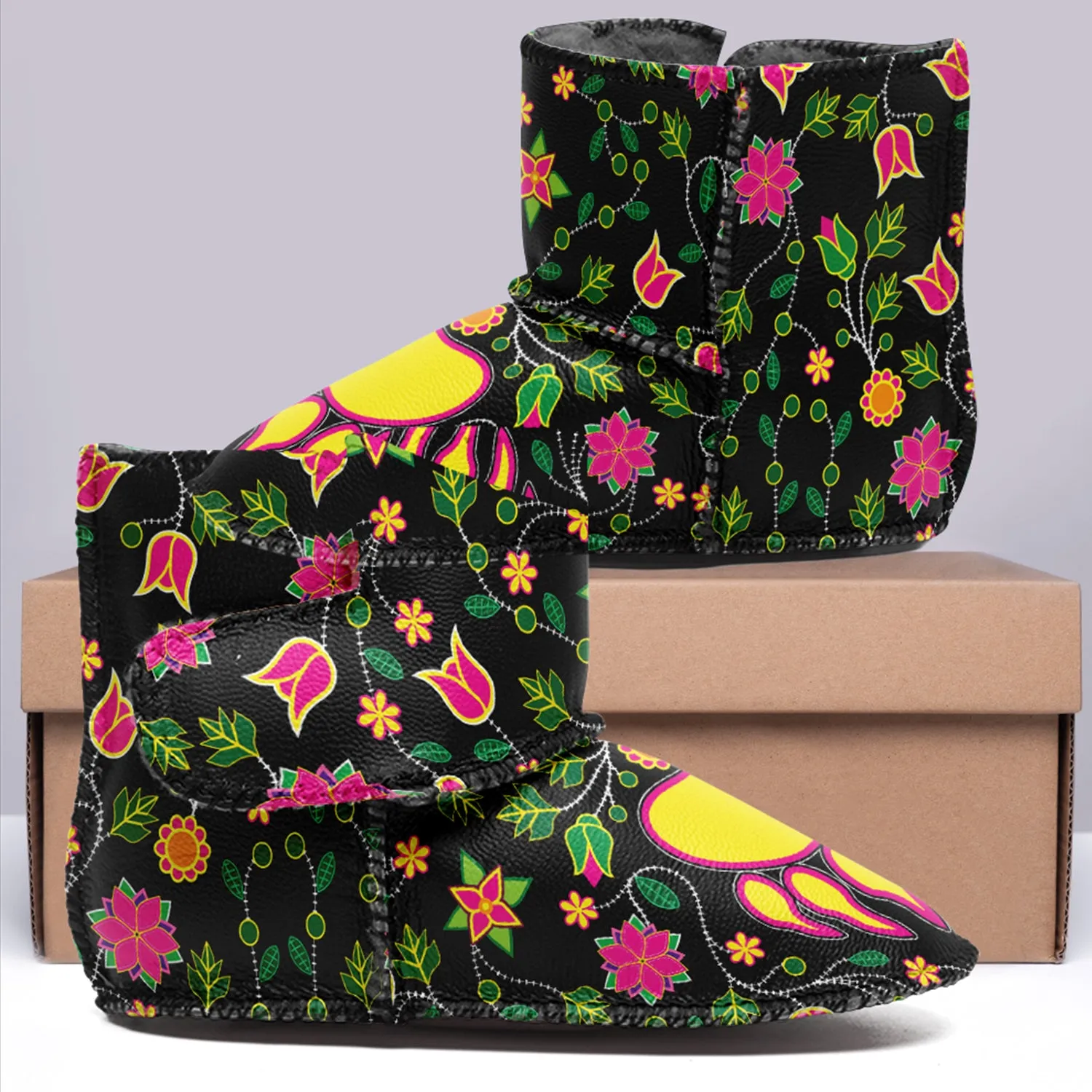 Floral Bearpaw Baby Boots