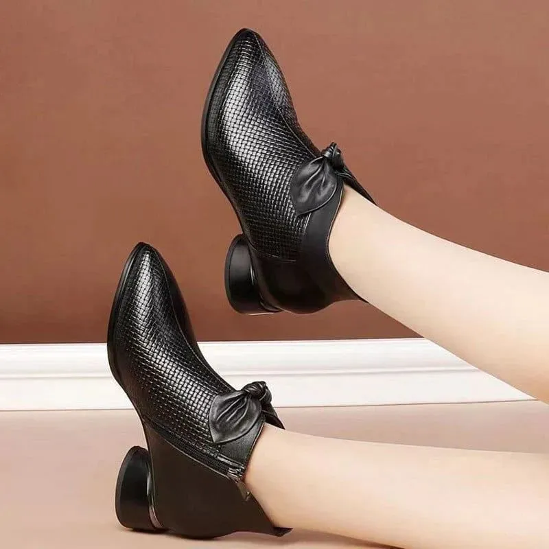 Genuine leather high heels for women - style &amp; comfort