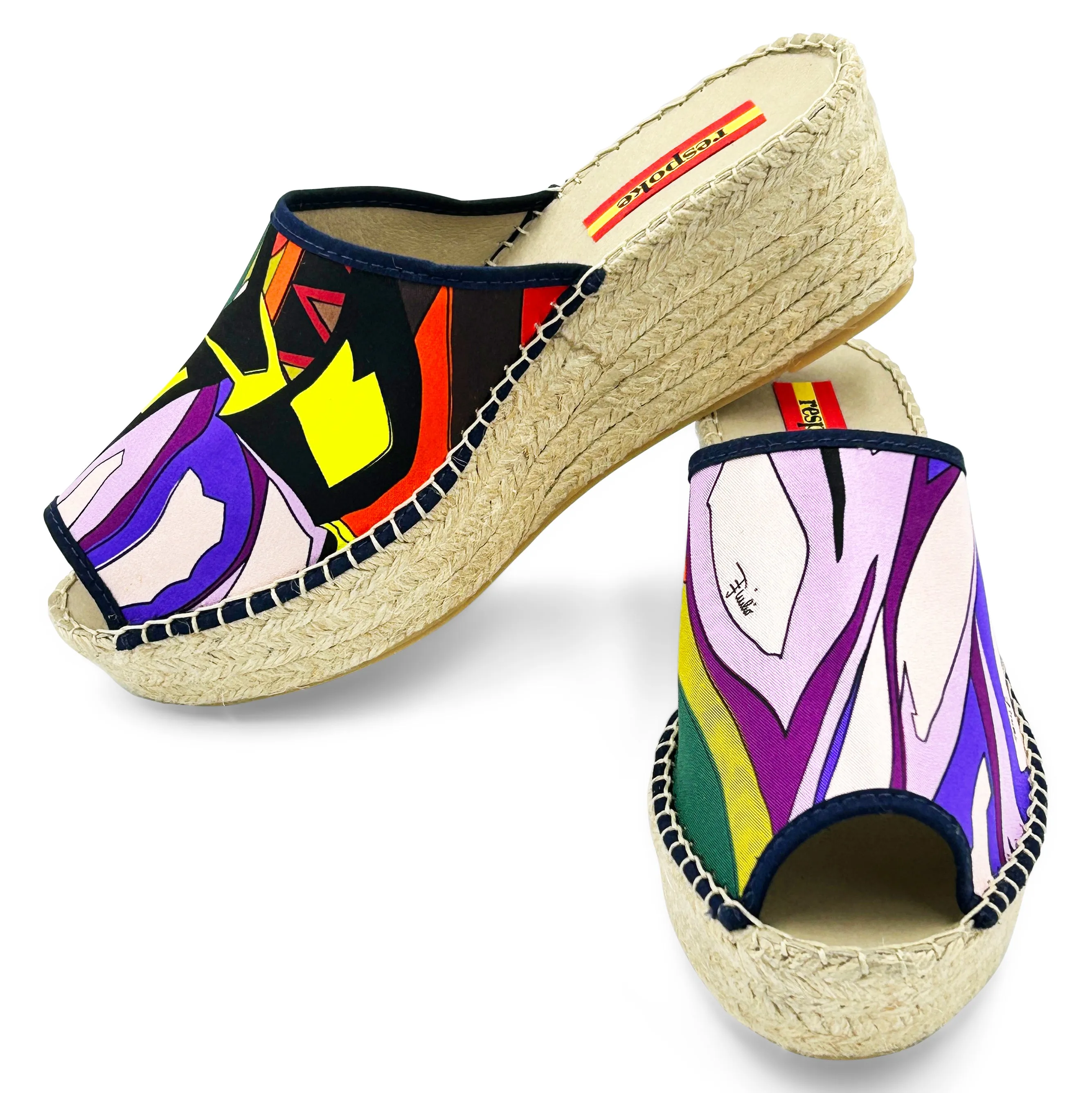 GERMOGILO Multi Modern Wedge Espadrilles