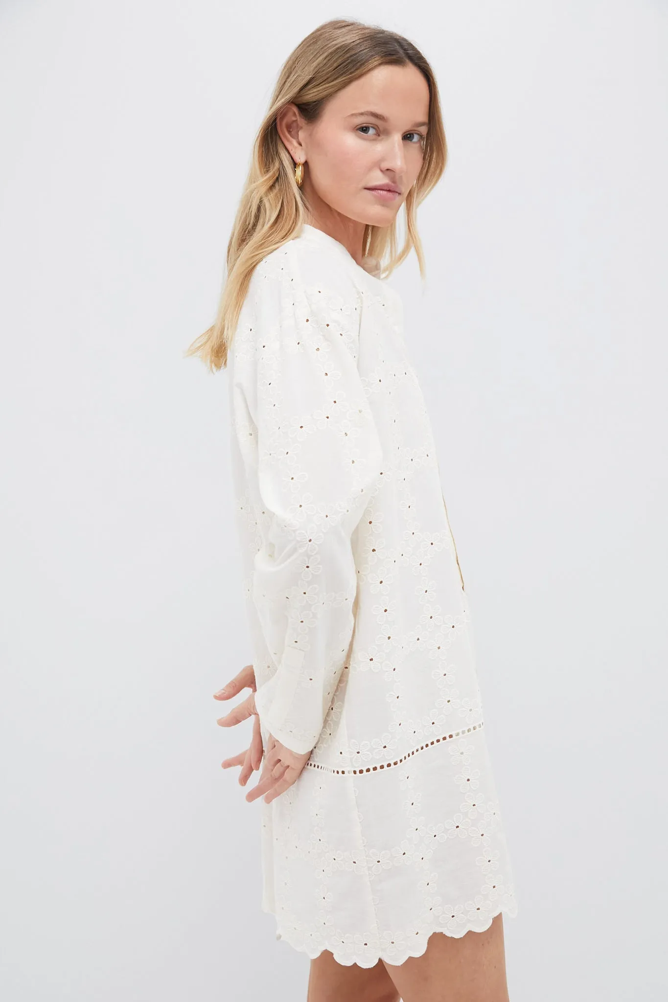 Ivory Eyelet Penny Dress