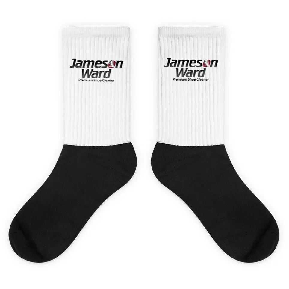 Jameson Ward Premium Shoe Cleaner Black foot socks