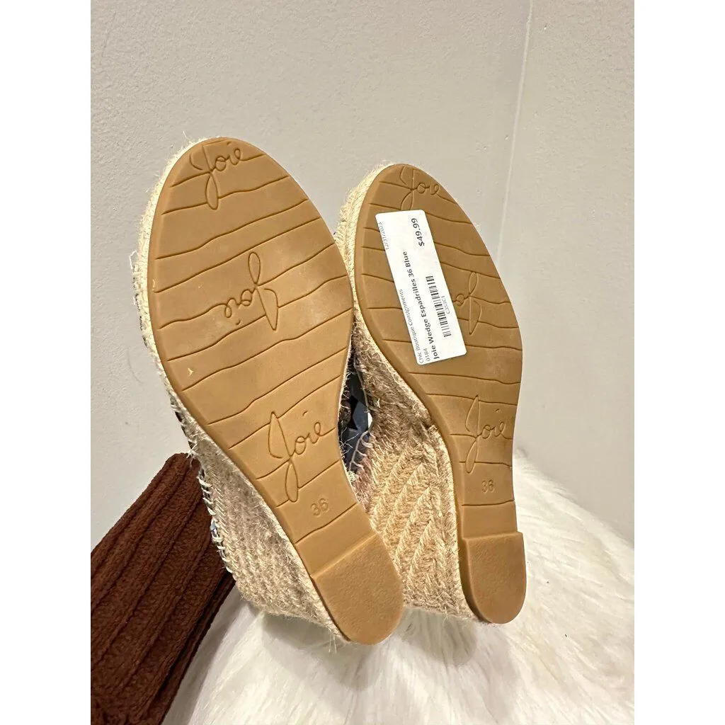 Joie Kaelyn Wedge Espadrilles - Size 36