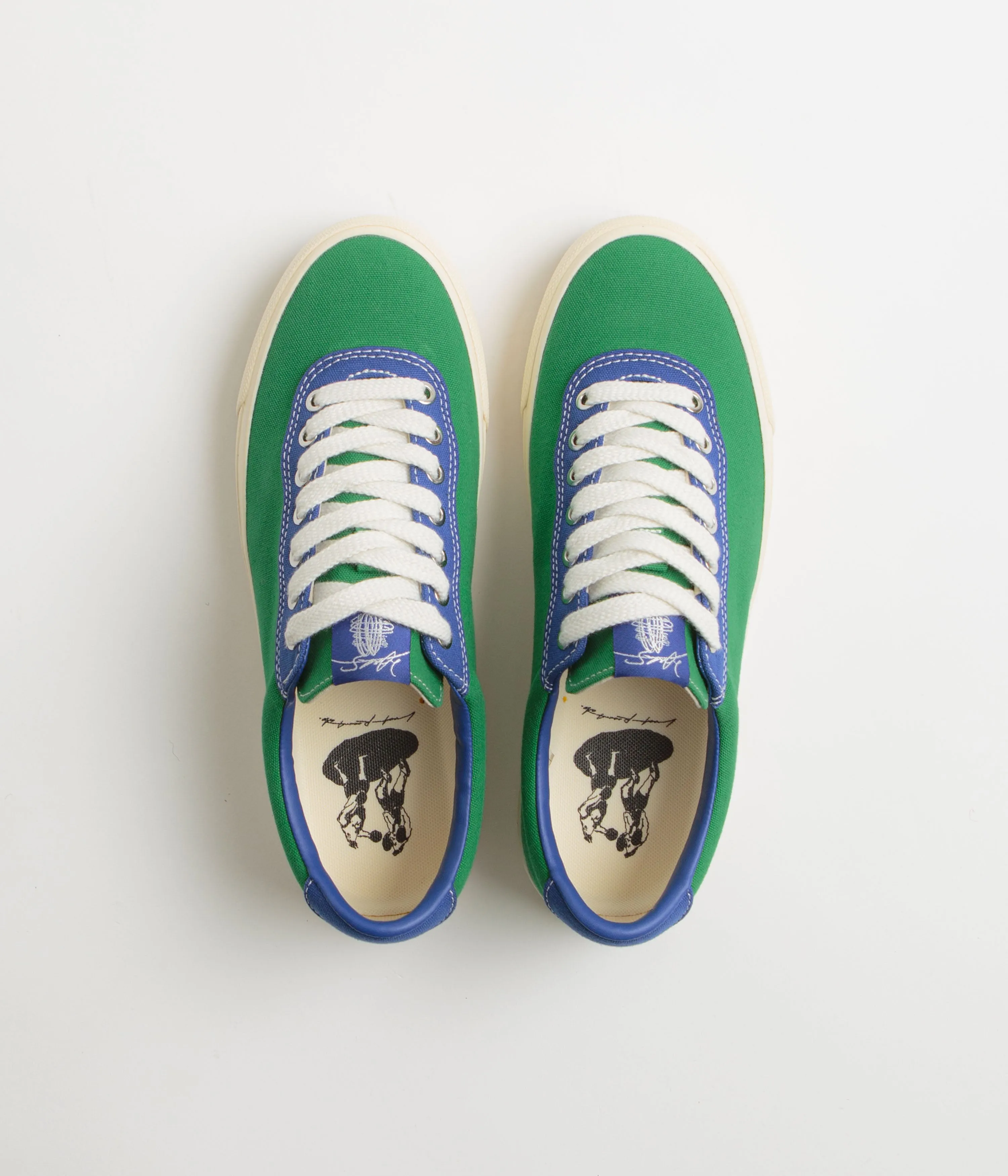 Last Resort AB x Julian Smith VM001 Canvas Shoes - Kelly Green / Klein Blue