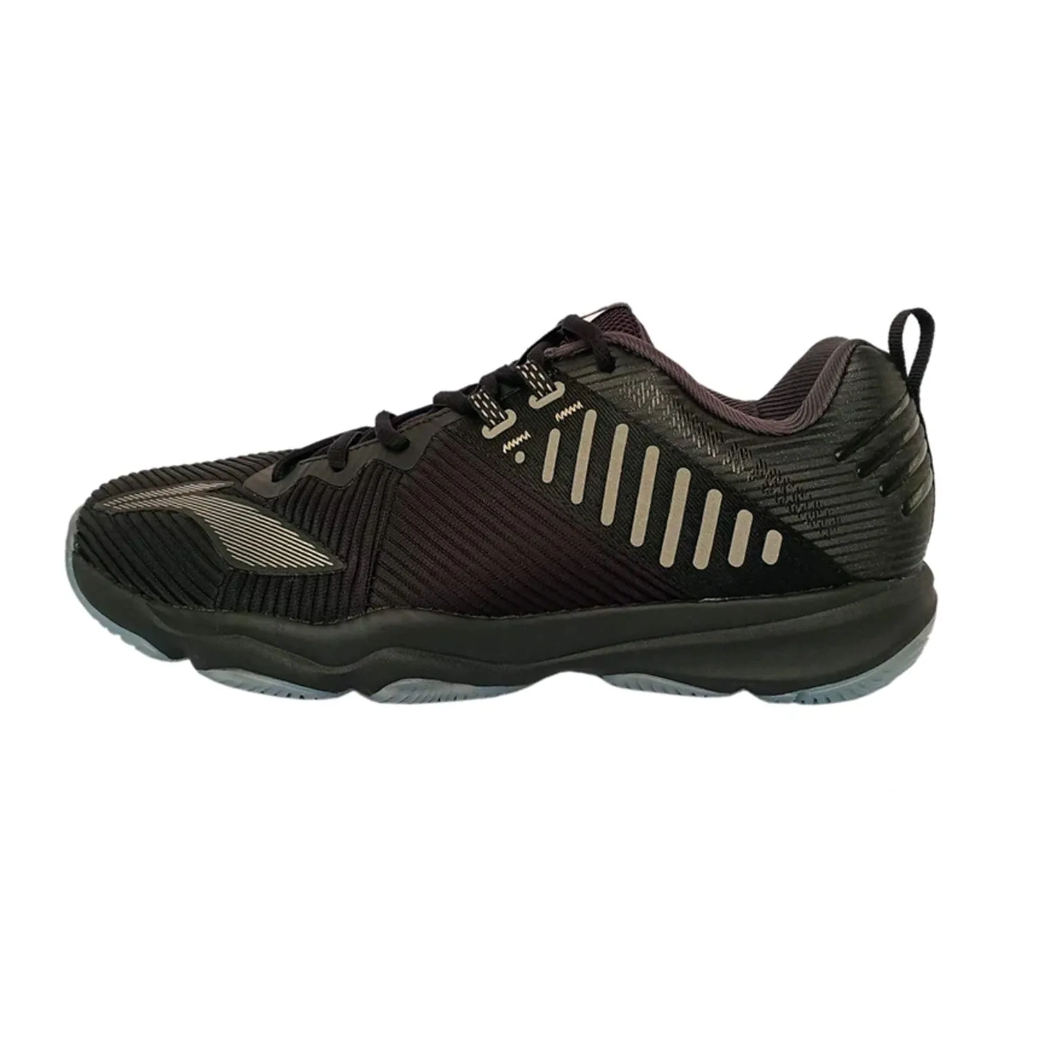 Li-Ning Ranger TD Non Marking Badminton Shoes, Standard Black/Silver Grey