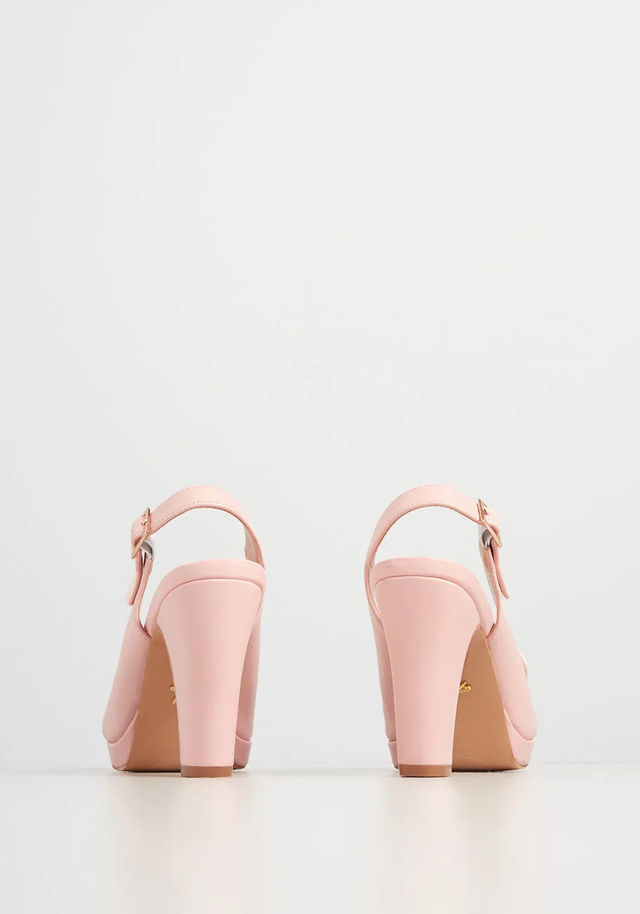 Lulu Hun x Collectif Little Bow Pink Heel