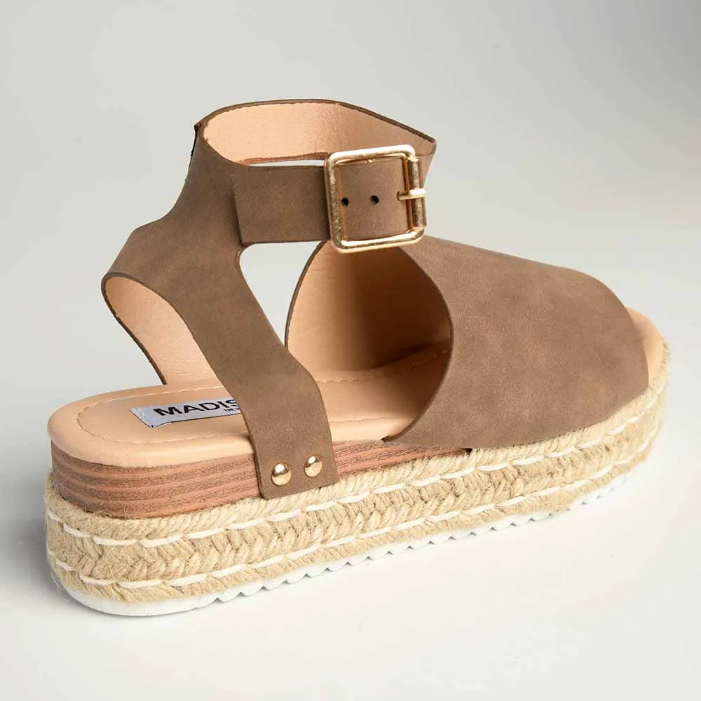 Madison Catherine 2 Espadrille Comfort Sandals - Chocolate